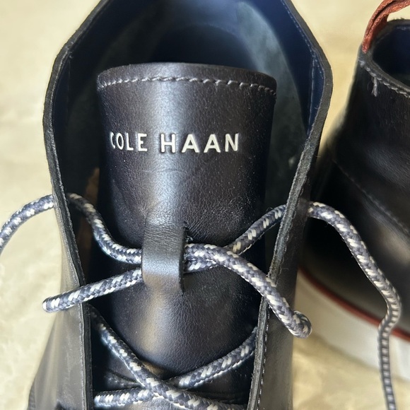 Cole Haan Navy Chukka Boots with White Sole - Picture 10 of 10